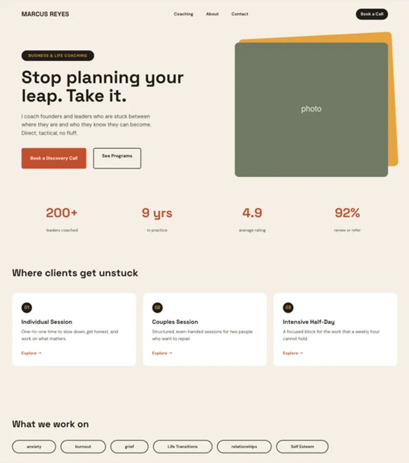 The Bold Ember template